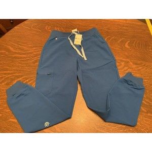 Figs Scrub Pants Size Small Technical Collection Blue S NWT 0123